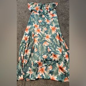 Women’s SHEIN tropical XL off the shoulder mix dress